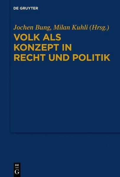 De Gruyter Volk als Konzept in Recht und Politik