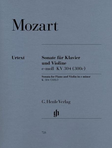 Wolfgang Amadeus Mozart Sonate für Klavier und Violine e-moll KV 304 (300c)