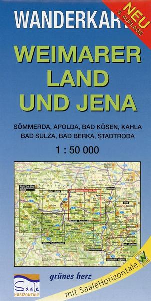 Grünes herz Weimarer Land und Jena 1 : 50 000 Wanderkarte