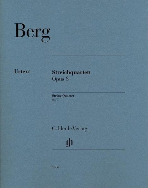 Alban Berg Streichquartett op. 3, Urtext