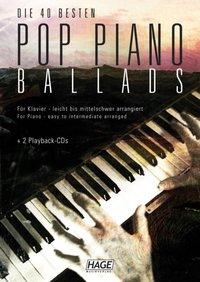 Hage Musikverlag Pop Piano Ballads mit 2 Playback-CDs