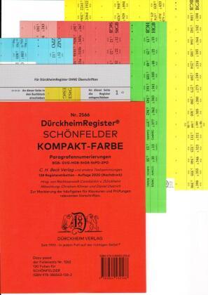 Dürckheim Verlag DürckheimRegister SCHÖNFELDER KOMPAKT (2021) / Gesetze und §§