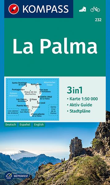 Kompass-Karten KOMPASS Wanderkarte 232 La Palma 1:50.000