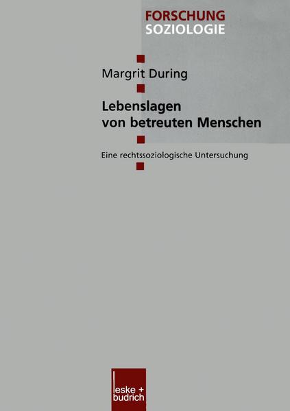 Margrit During Lebenslagen von betreuten Menschen