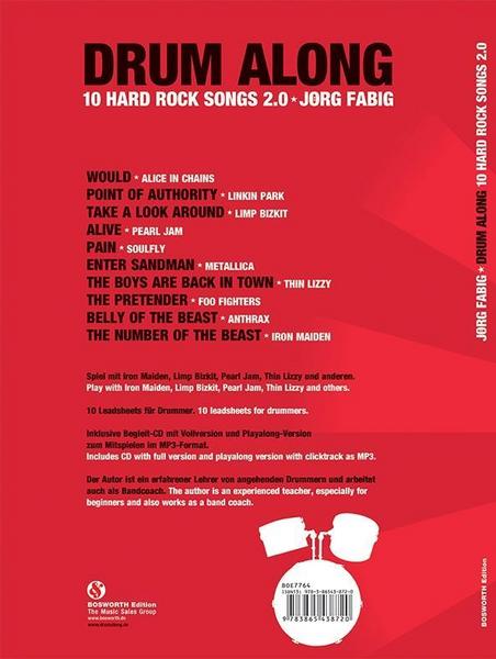Bosworth Edition - Hal Leonard Europe GmbH Drum Along - Hard Rock 2.0