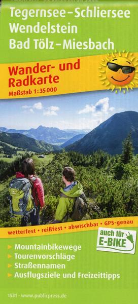 Freytag-Berndt und ARTARIA Tegernsee - Schliersee, Wendelstein, Bad Tölz - Miesbach 1:35 000