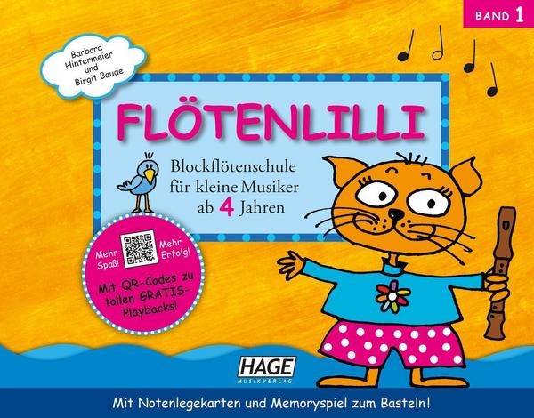 Barbara Hintermeier, Birgit Baude Flötenlilli - Blockflötenschule mit CD, Band 1