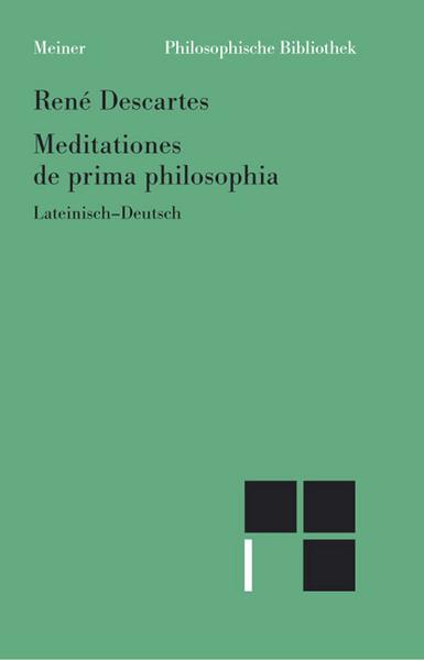 Rene Descartes Meditationes de prima philosophia