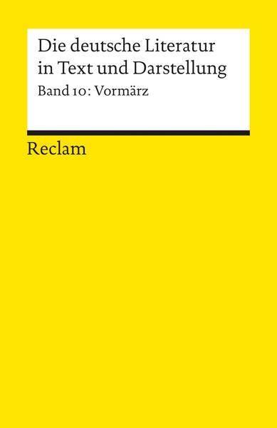 Florian Vassen Die deutsche Literatur 10 / Vormärz