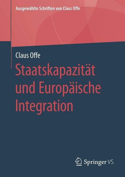 Claus Offe Staatskapazität und Europäische Integration