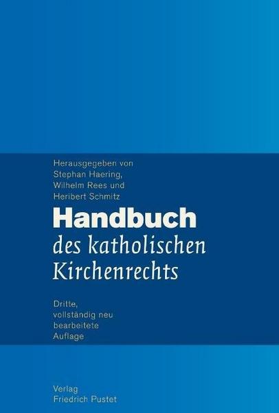 Pustet, F Handbuch des katholischen Kirchenrechts