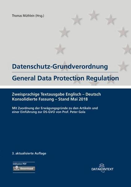 Thomas Müthlein Datenschutz-Grundverordnung General Data Protection Regulation