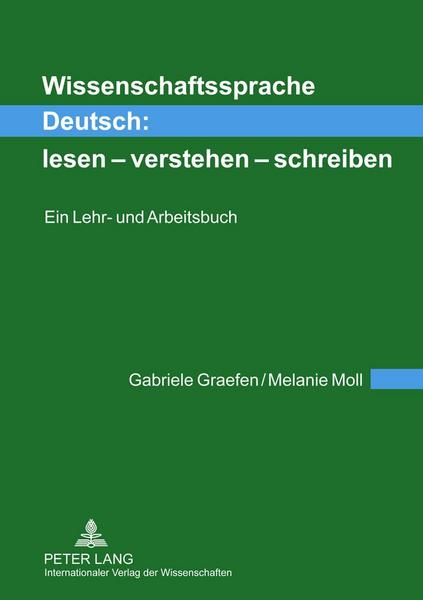 Van Ditmar Boekenimport B.V. Wissenschaftssprache Deutsch: Lesen - Verstehen - Schreiben - Gabriele Graefen