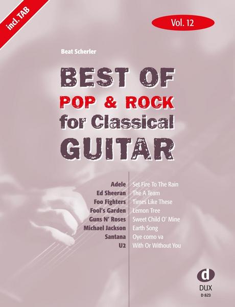 Edition DUX Best of Pop & Rock for Classical Guitar Vol. 12