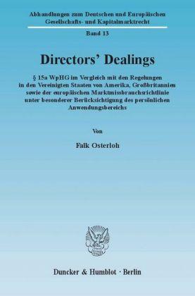 Falk Osterloh Directors' Dealings.