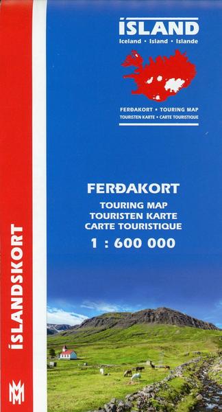Van Ditmar Boekenimport B.V. Island Touring Map 1 : 600 000. Ferdakort