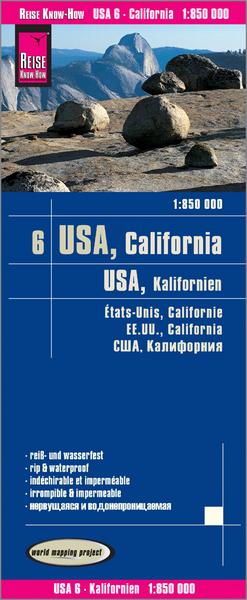 Reise Know-How Verlag Peter Rump Reise Know-How Landkarte USA 06, Kalifornien (1:850.000)