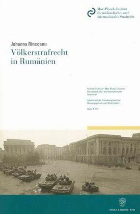 Johanna Rinceanu Völkerstrafrecht in Rumänien.