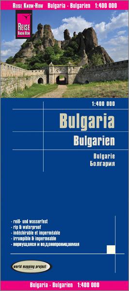 Reise Know-How Verlag Peter Rump Reise Know-How Landkarte Bulgarien / Bulgaria (1:400.000)