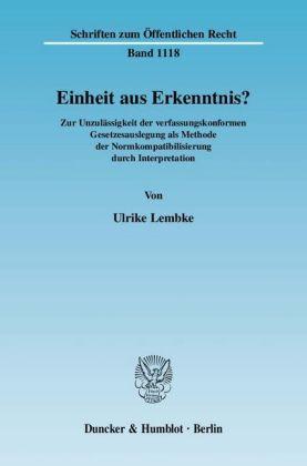 Ulrike Lembke Einheit aus Erkenntnis℃