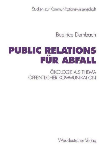 Beatrice Dernbach Public Relations für Abfall