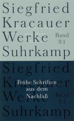 Siegfried Kracauer Werke in neun Bänden