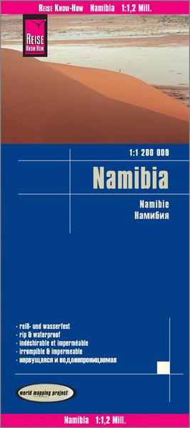 Reise Know-How Verlag Peter Rump Reise Know-How Landkarte Namibia (1:1.200.000)