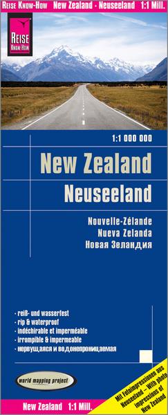 Reise Know-How Verlag Peter Rump Reise Know-How Landkarte Neuseeland / New Zealand (1:1.000.000)