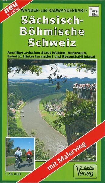 Verlag Barthel Wander- und Radwanderkarte Sächsisch-Böhmische Schweiz 1 : 30 000