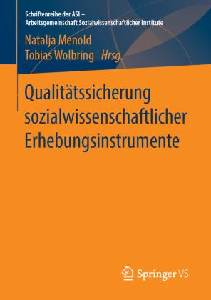 Springer Fachmedien Wiesbaden GmbH Qualitätssicherung sozialwissenschaftlicher Erhebungsinstrumente