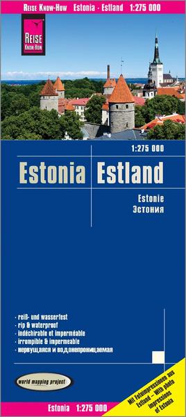 Reise Know-How Verlag Peter Rump Reise Know-How Landkarte Estland (1:275.000)