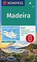 Kompass - Wanderkarte Madeira - Wandelkaart 2. Auflage - Neuausgabe