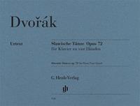 Antonín Dvorák Slawische Tänze op. 72 für Klavier zu vier Händen