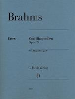 Johannes Brahms Zwei Rhapsodien op. 79 für Klavier zu zwei Händen