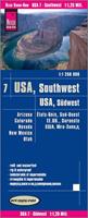 Reise Know-How Verlag Peter Rump Reise Know-How Landkarte USA 07, Südwest (1:1.250.000) : Arizona, Colorado, Nevada, Utah, New Mexico