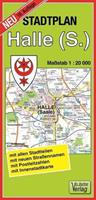 Verlag Barthel Stadtplan Halle (Saale) 1 : 20 000