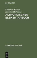 Friedrich Ranke, Dietrich Hofmann Altnordisches Elementarbuch