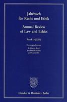 Duncker & Humblot Jahrbuch für Recht und Ethik - Annual Review of Law and Ethics.