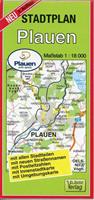 Verlag Barthel Stadtplan Plauen 1 : 18 000