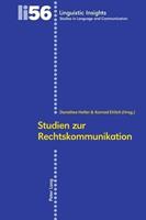 Peter Lang AG, Internationaler Verlag der Wissenschaften Studien zur Rechtskommunikation