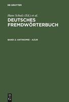 De Gruyter Deutsches Fremdwörterbuch / Antinomie - Azur