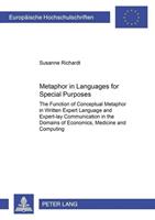 Susanne Richardt Metaphor in Languages for Special Purposes