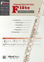 Alfred Music Publishing Alfred's Fingering Charts Instrumental Series / Grifftabelle Föte   Fingering Charts Flute