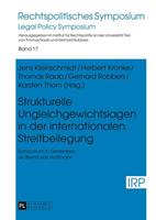 Peter Lang GmbH, Internationaler Verlag der Wissenschaften Strukturelle Ungleichgewichtslagen in der internationalen Streitbeilegung