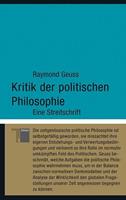 Raymond Geuss Kritik der politischen Philosophie