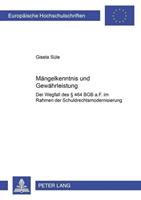 Gisela Süle Mängelkenntnis und Gewährleistung