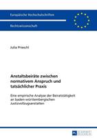 Julia Prieschl Anstaltsbeiräte zwischen normativem Anspruch und tatsächlicher Praxis