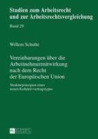 Willem Schulte Vereinbarungen über die Arbeitnehmermitwirkung nach dem Recht der Europäischen Union