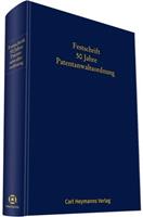 Heymanns, Carl Festschrift 50 Jahre Patentanwaltsordnung