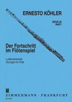 Ernesto Köhler Der Fortschritt im Flötenspiel op. 33 Bd. 1